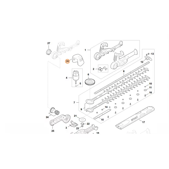 STIHL  Pokrywa HA01 433 1600